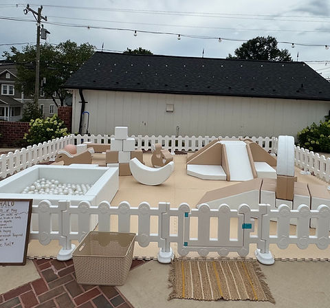 Luxury soft play rental package with ball pit, and climbing blocks for toddler parties in Elkin, NC