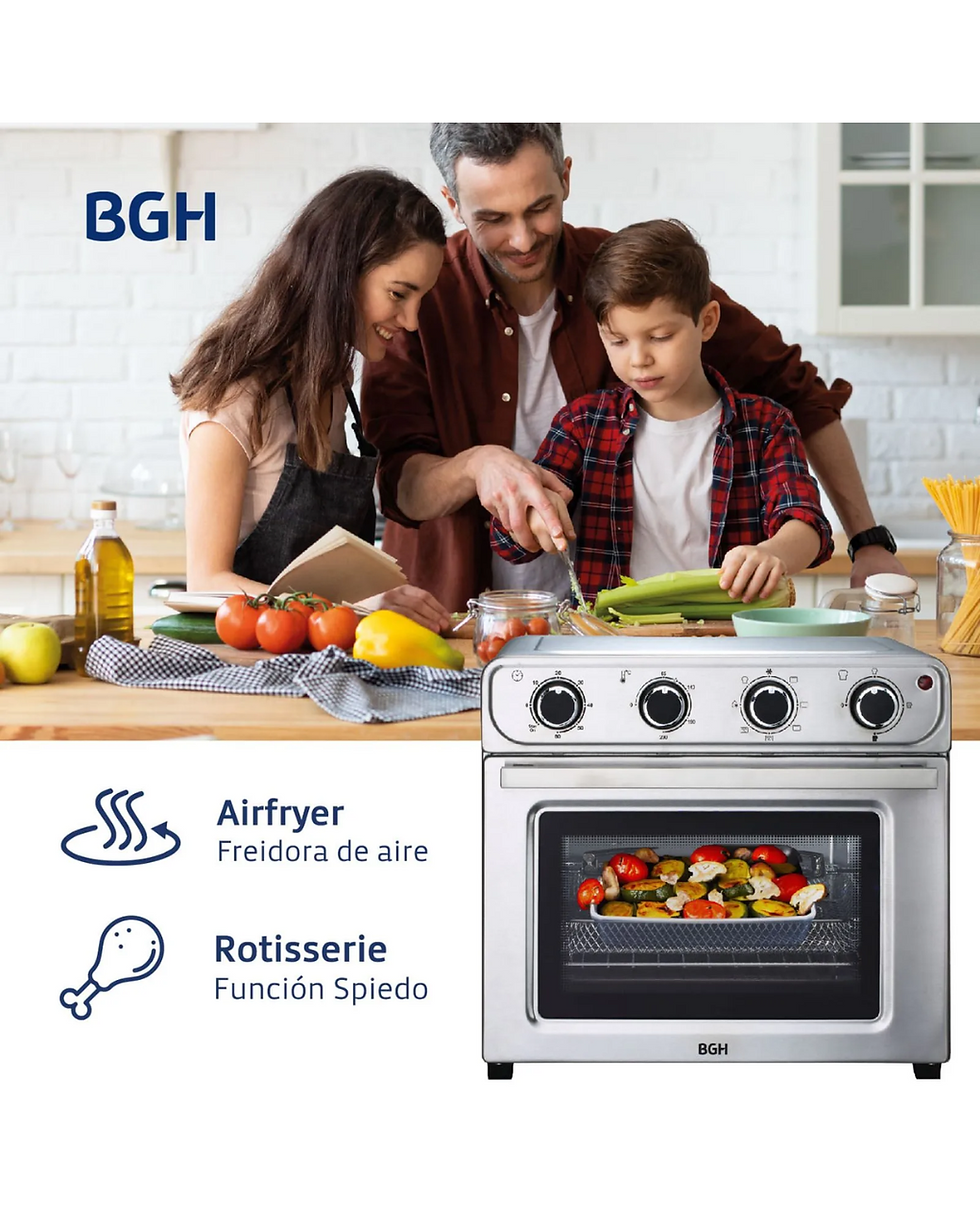 Miniatura: BGH Horno Eléctrico con Air Fryer 30 Lts BHE30FX24T