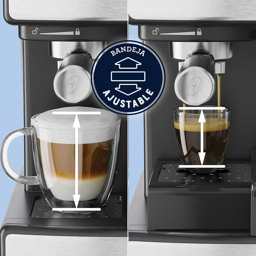 Miniatura: OSTER Cafetera automática de espresso plateada Oster® PrimaLatte™ BVSTEM6603SS
