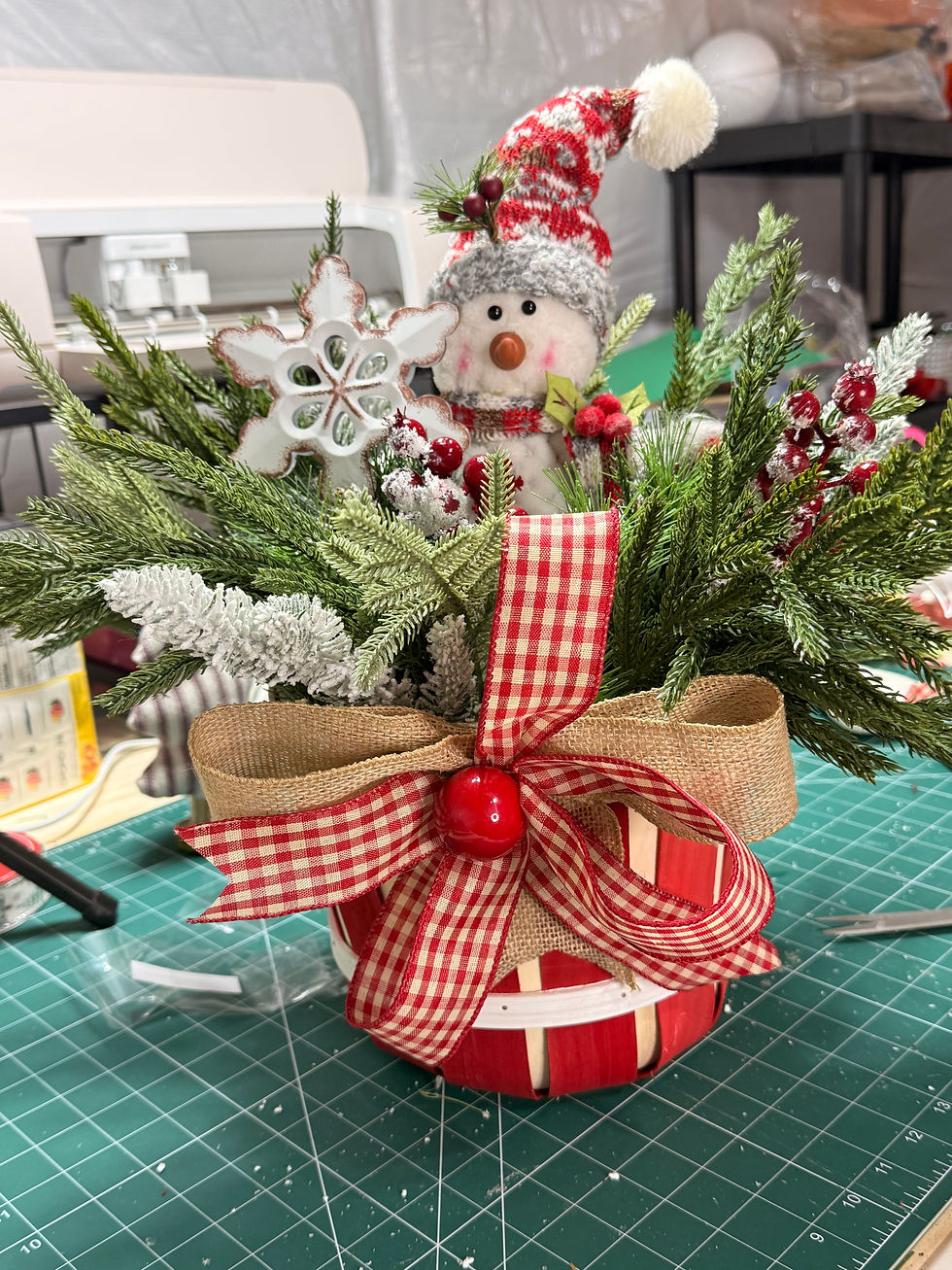 Thumbnail: Snowman Centerpiece 