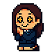 トキメキ女性のドット絵