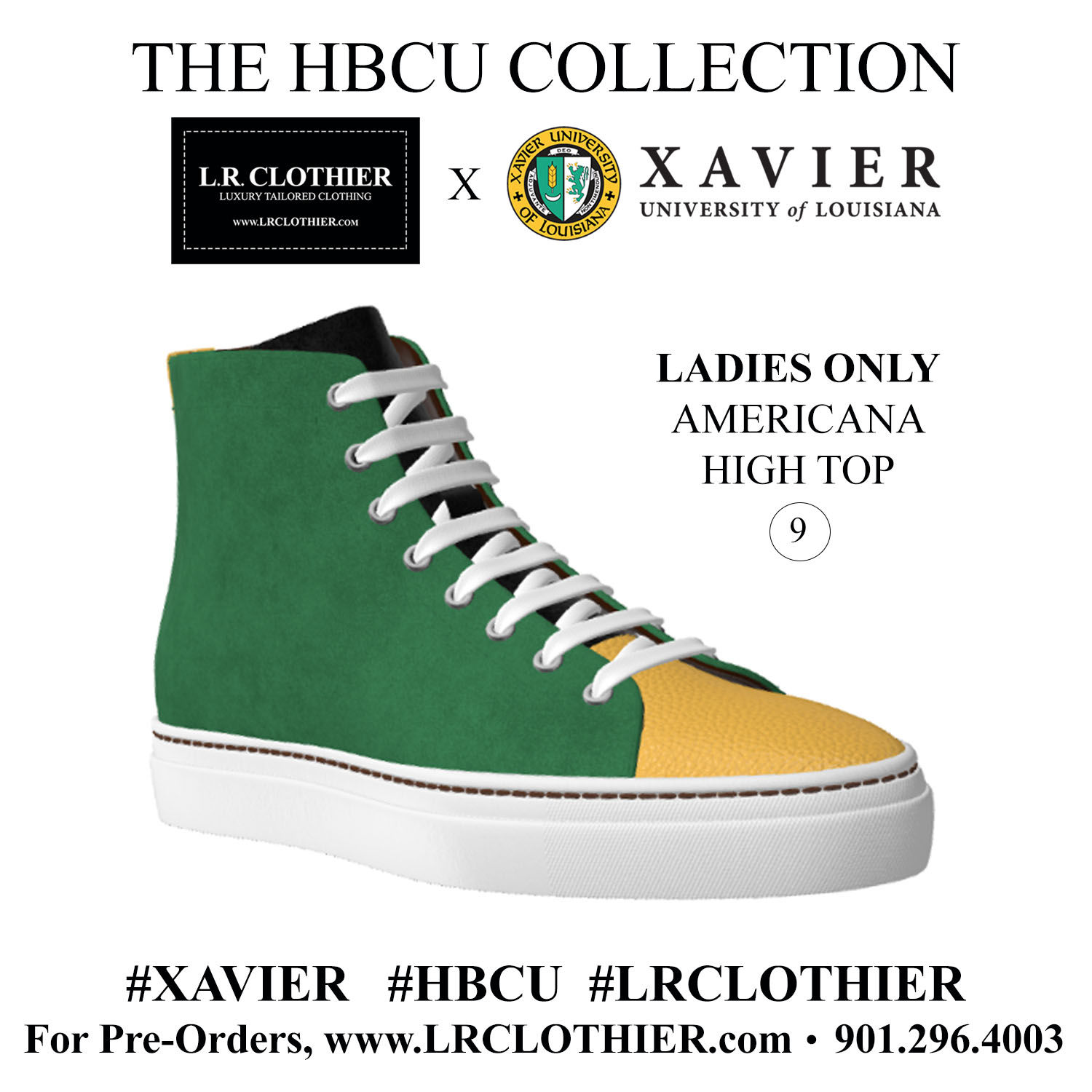 XAVIER LADIES ONLY - HBCU AMERICANA HIGH TOP
