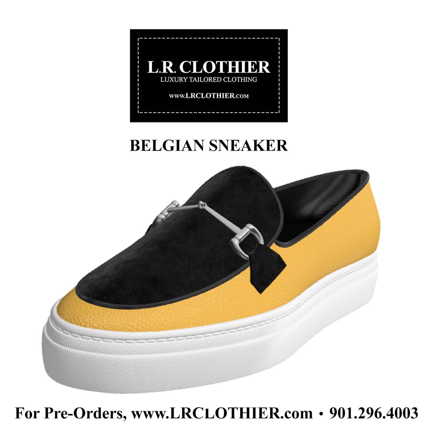 GOLD & BLACK BELGIAN SNEAKER
