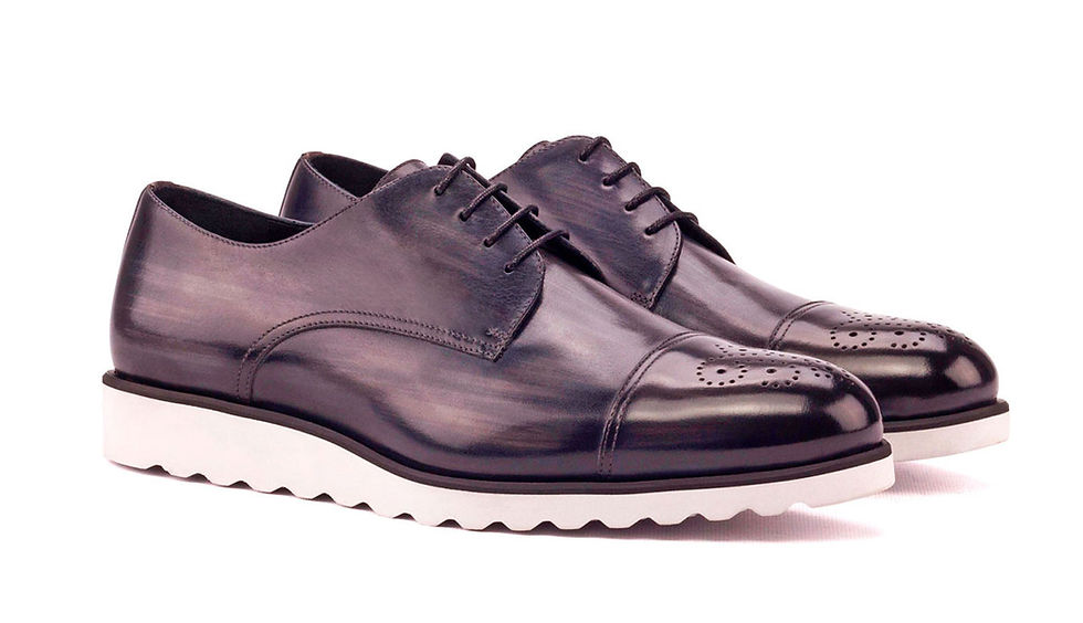 Thumbnail: GRAY & BURGUNDY PATINA DERBY