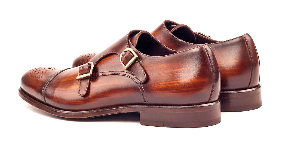 Thumbnail: Brown Leather Patina Double Monk