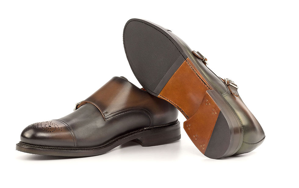 Thumbnail: BROWN & GRAY SINGLE MONK