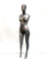 The Itinerary of a Body, collage and photo transfer on a mannequin, 180x35x20 cm, 2020