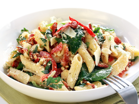 Pasta Salad with Smoked Mozzarella and Sun-Dried Tomatoes
