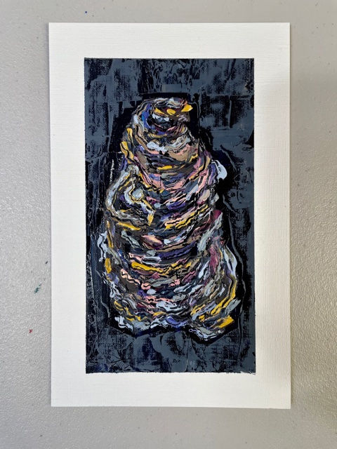Thumbnail: Mollusc Study 8 | 6.5x3.5in | Unframed Oil Painting