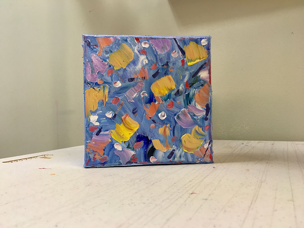 Thumbnail: Life of the Party | 6x6in | Unframed Oil Painting