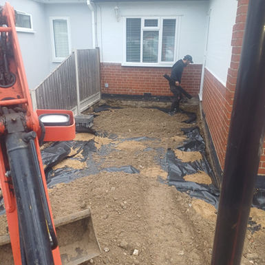 Driveway excavation in Benfleet Essex