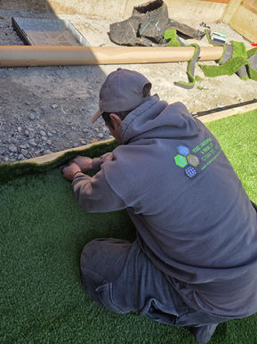 Artificial grass installation process Canvey Island
