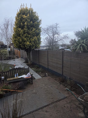 Old patio before renovation Benfleet