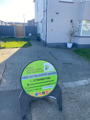 Driveway before resin installation in Benfleet Essex