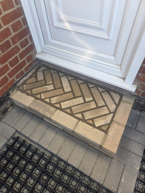 Driveway edging and step detail in Benfleet Essex