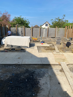 Porcelain patio installation Canvey Island