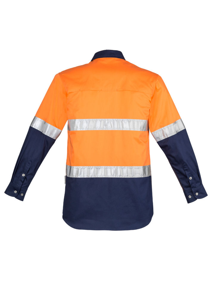 Thumbnail: MENS HI VIS SPLICED INDUSTRIAL SHIRT - HOOP TAPED   ZW123