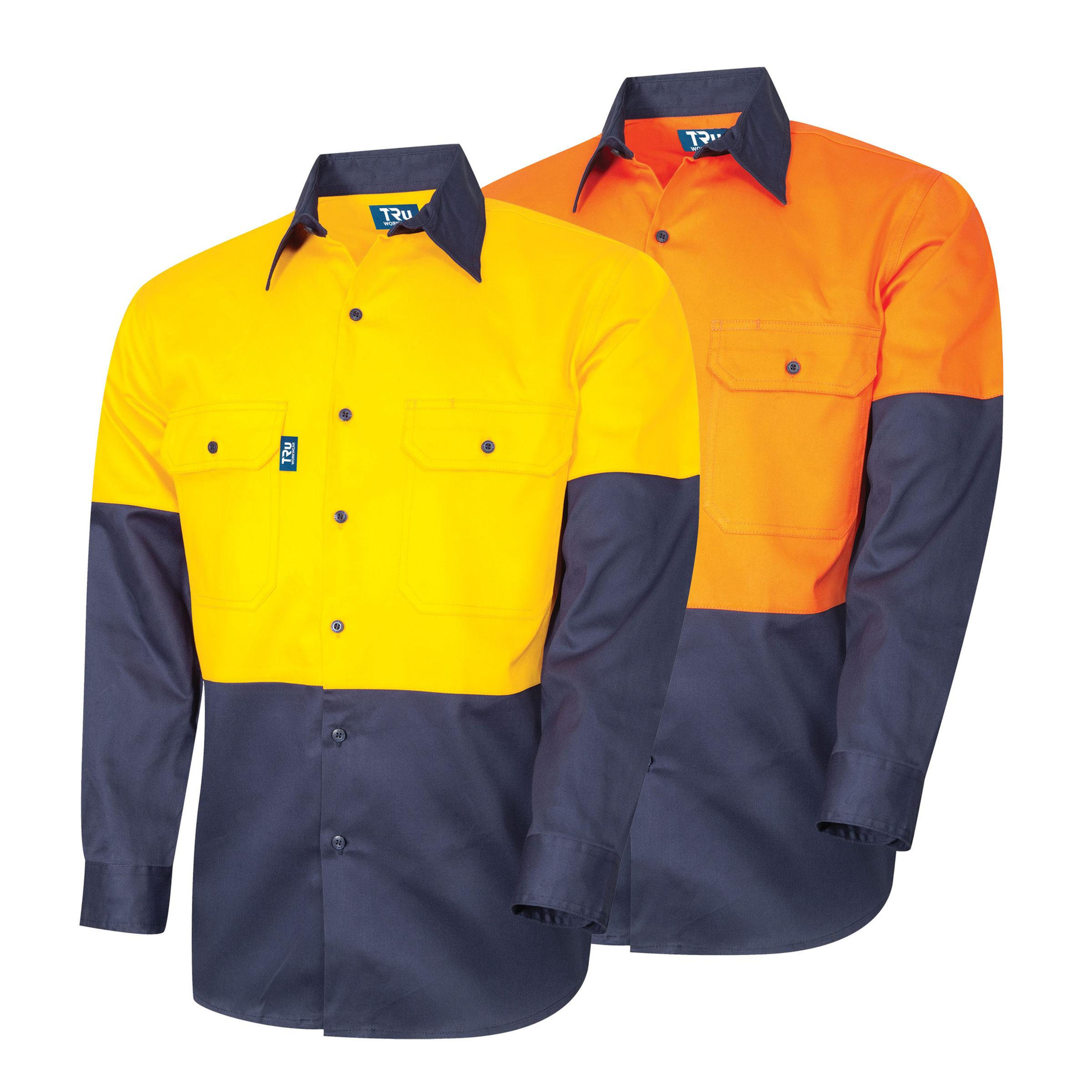 DS2166 Lightweight Vented L/S Hi-Vis Drill Shirt