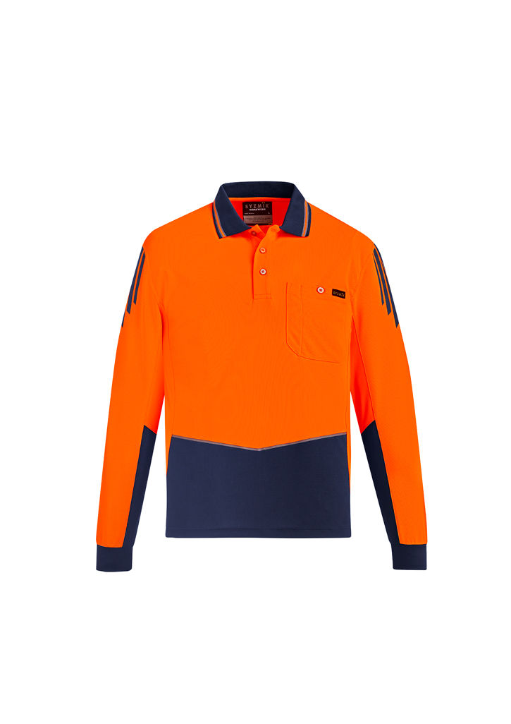 Thumbnail: MENS HI VIS FLUX L/S POLO   ZH310