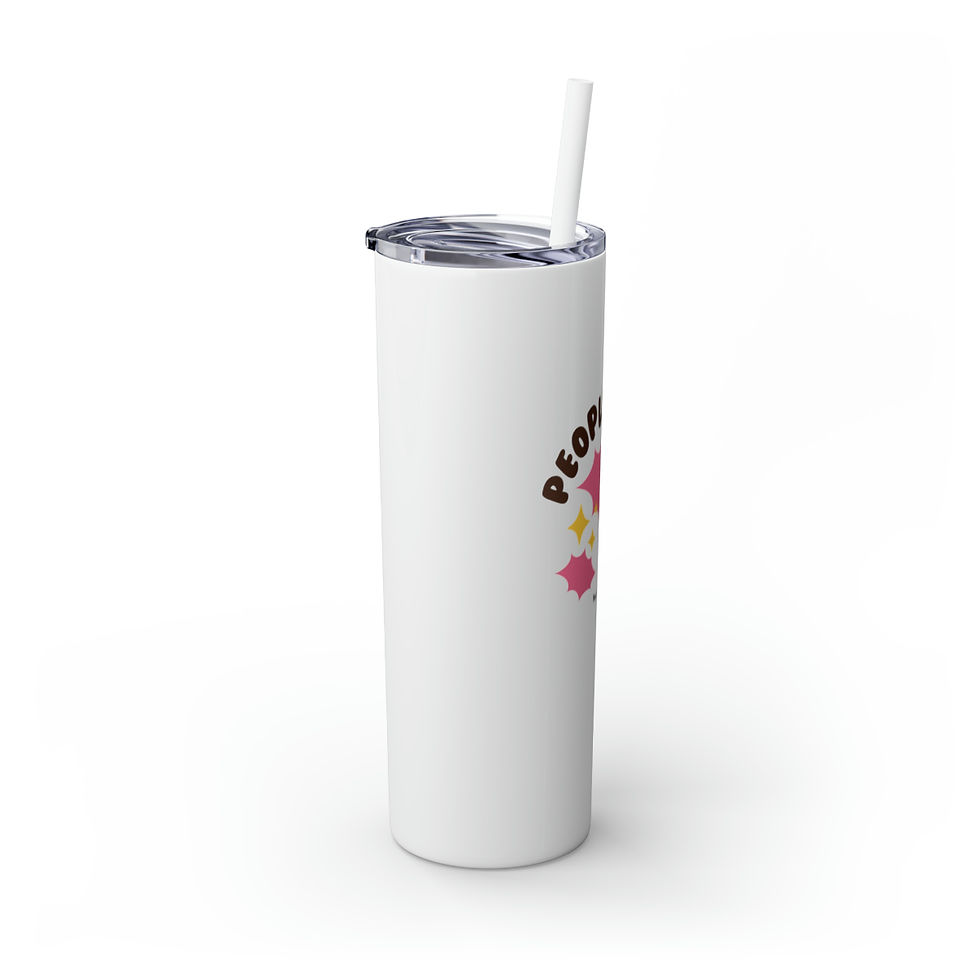 Thumbnail: People Pleaser Skinny Tumbler with Straw 20oz