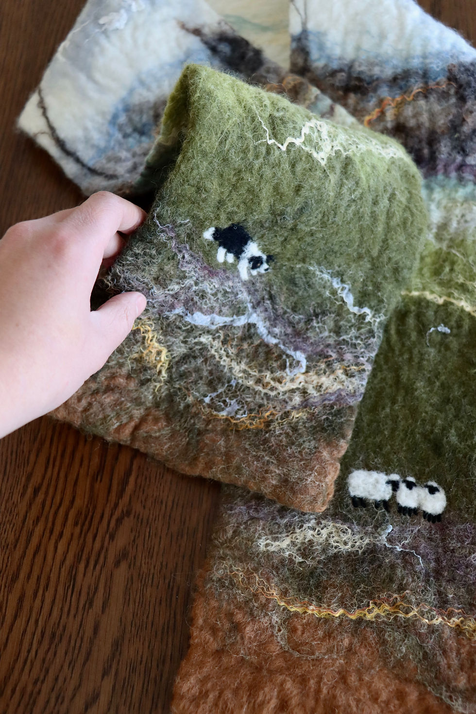 Thumbnail: Made to Order - Nuno Felted Scarf