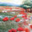 Thumbnail: Poppy Pathway Pattern Wool Painting