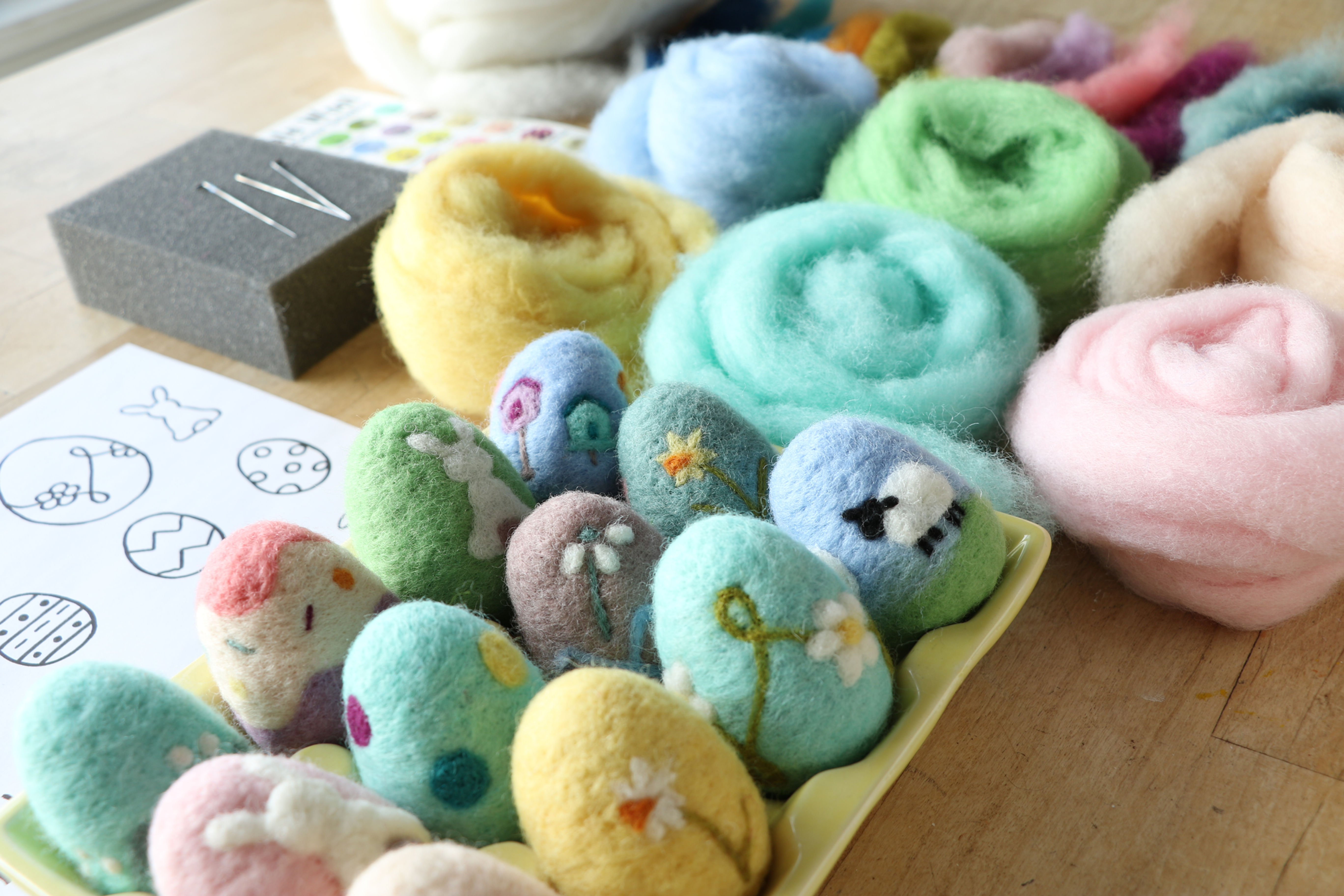 Easter egg Felting
