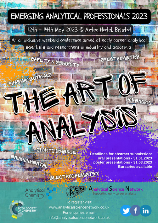 The Analytical Science Network (ASN)'s Emerging Analytical Professionals 2023 Conference Poster