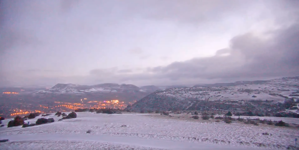 du Larzac à Millau le 09-01 au matin