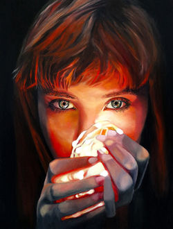 Hold the Light (oils 2020)