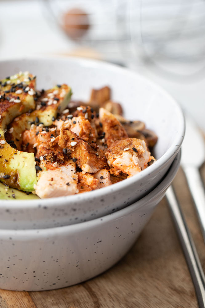 Scrambled egg bowl