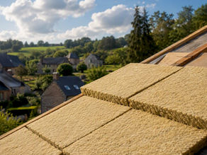 Roof insulation installation in Wallonia