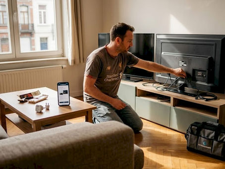 Expat connecting TVs for multiscreen setup