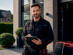 Expert gardener arriving in Tervuren to make a price quote for an expat.