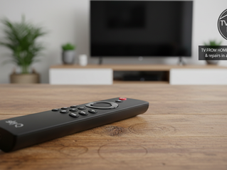 Satellite tv remote control in an expats home in Tervuren, Belgium.
