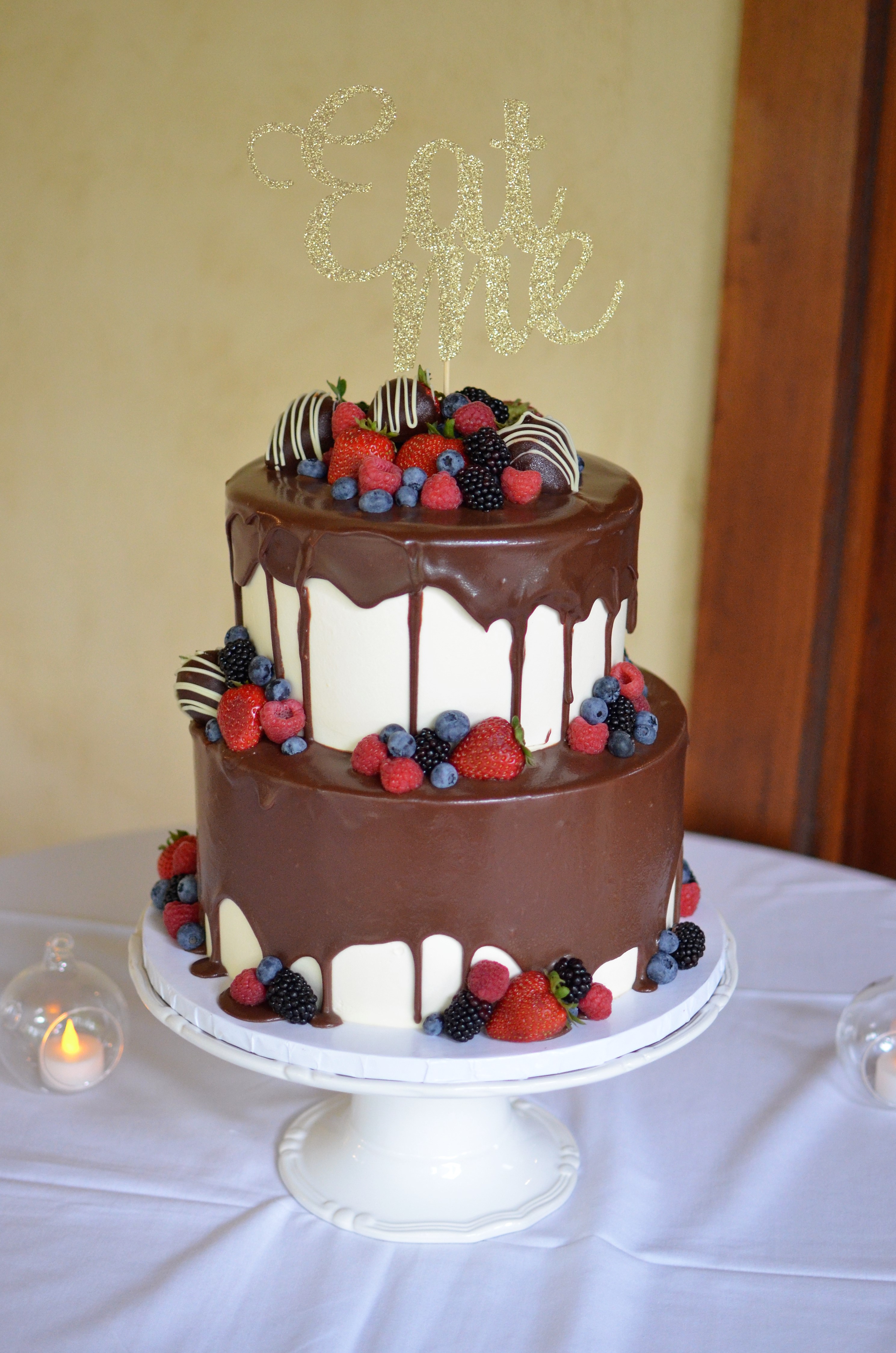 Poured Ganache with Fresh Fruit