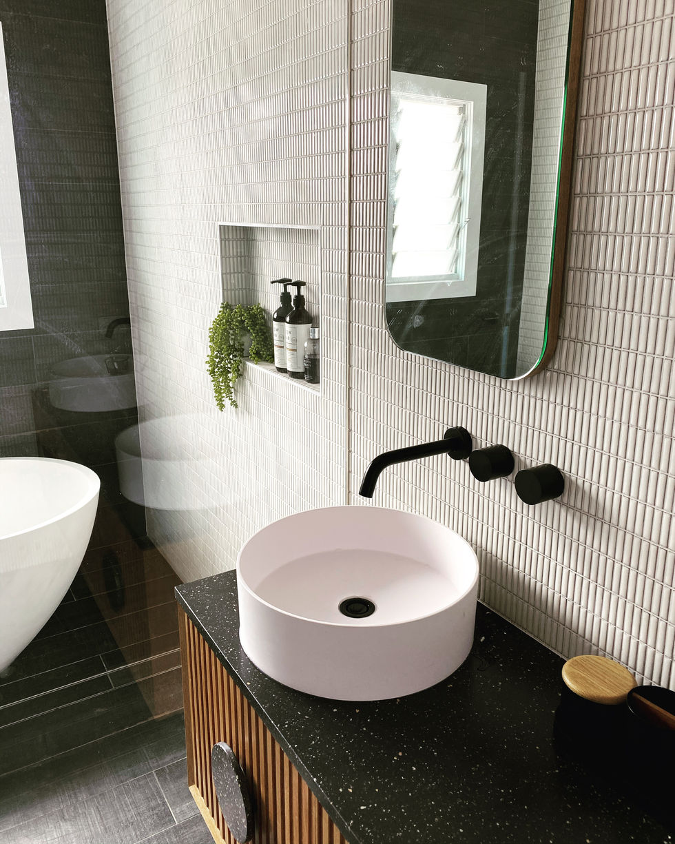 Perfect combo of timber and texture.