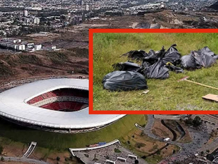 Hallan 456 bolsas con restos humanos cerca del Estadio Akron