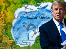 Trump quiere cambiar el nombre del golfo de México