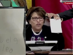 Diputado lanza mensaje vulgar en votación secreta