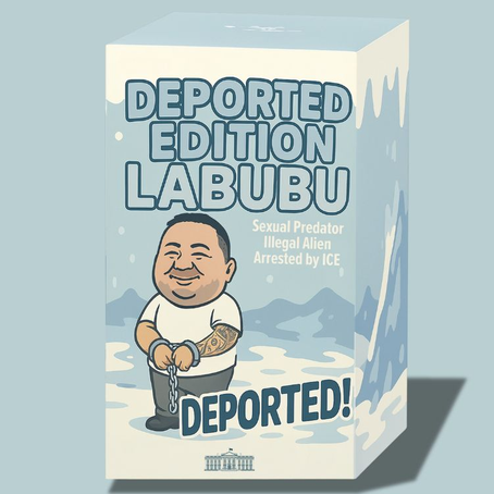 Casa Blanca publica parodia Labubu de migrante deportado