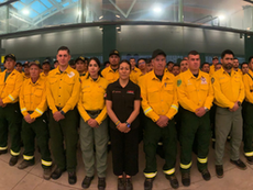 México envía tercer contingente a Canadá contra incendios