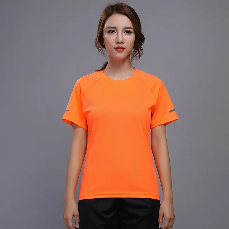 Thumbnail: Women Sport Shirt Gym Running Quick Dry Workout Tops Breathable Shorts Sleeves