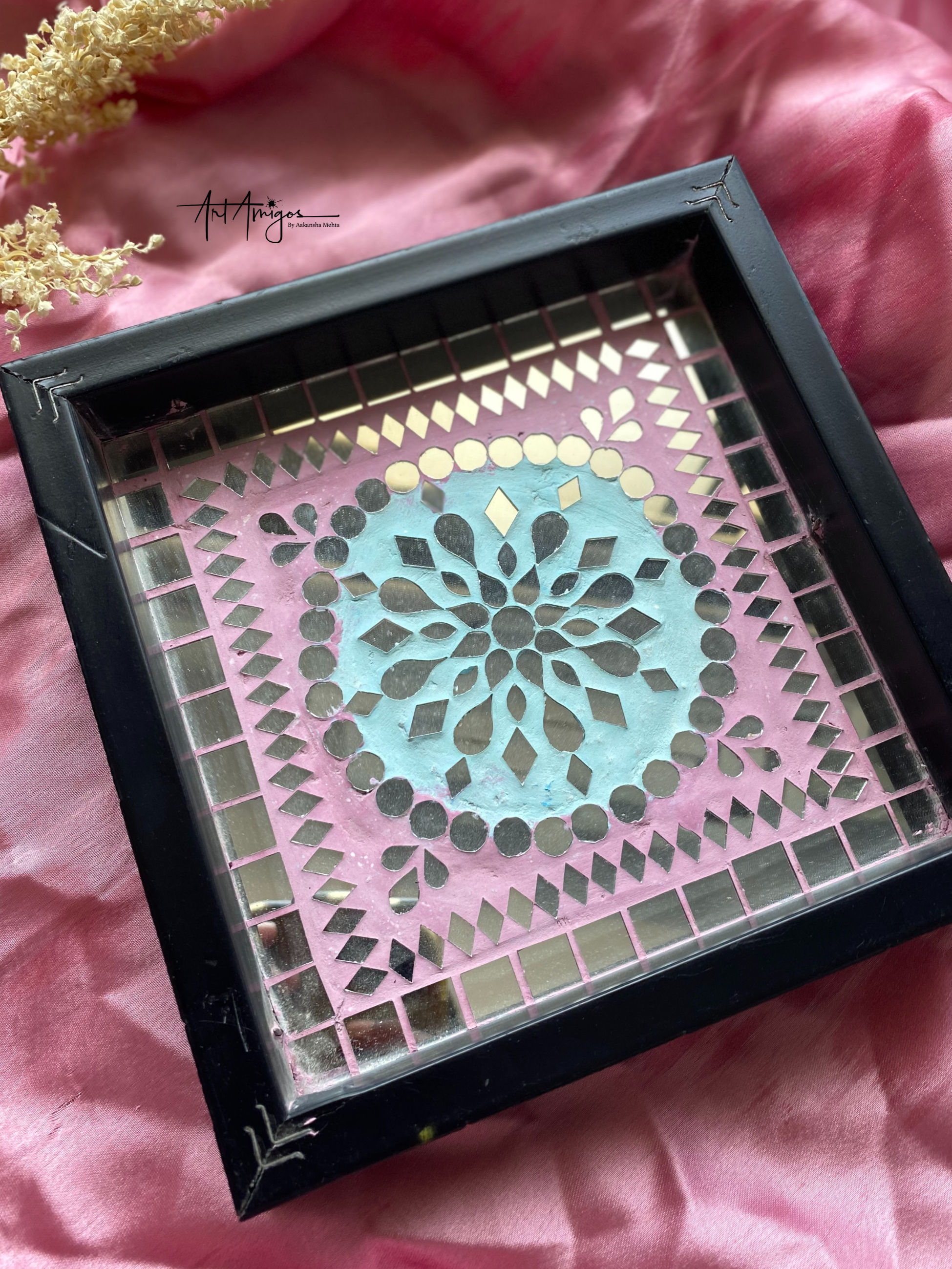 Mirror Mosaic Art Tray