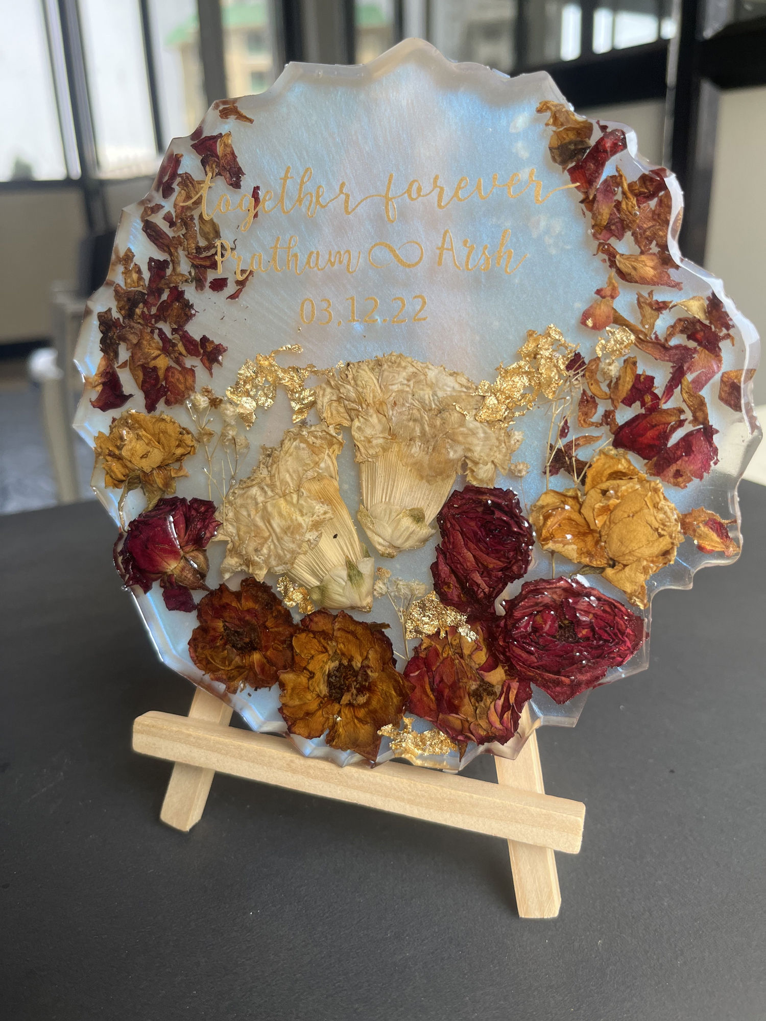 Preserve Wedding Varmala - Resin Flower Frame