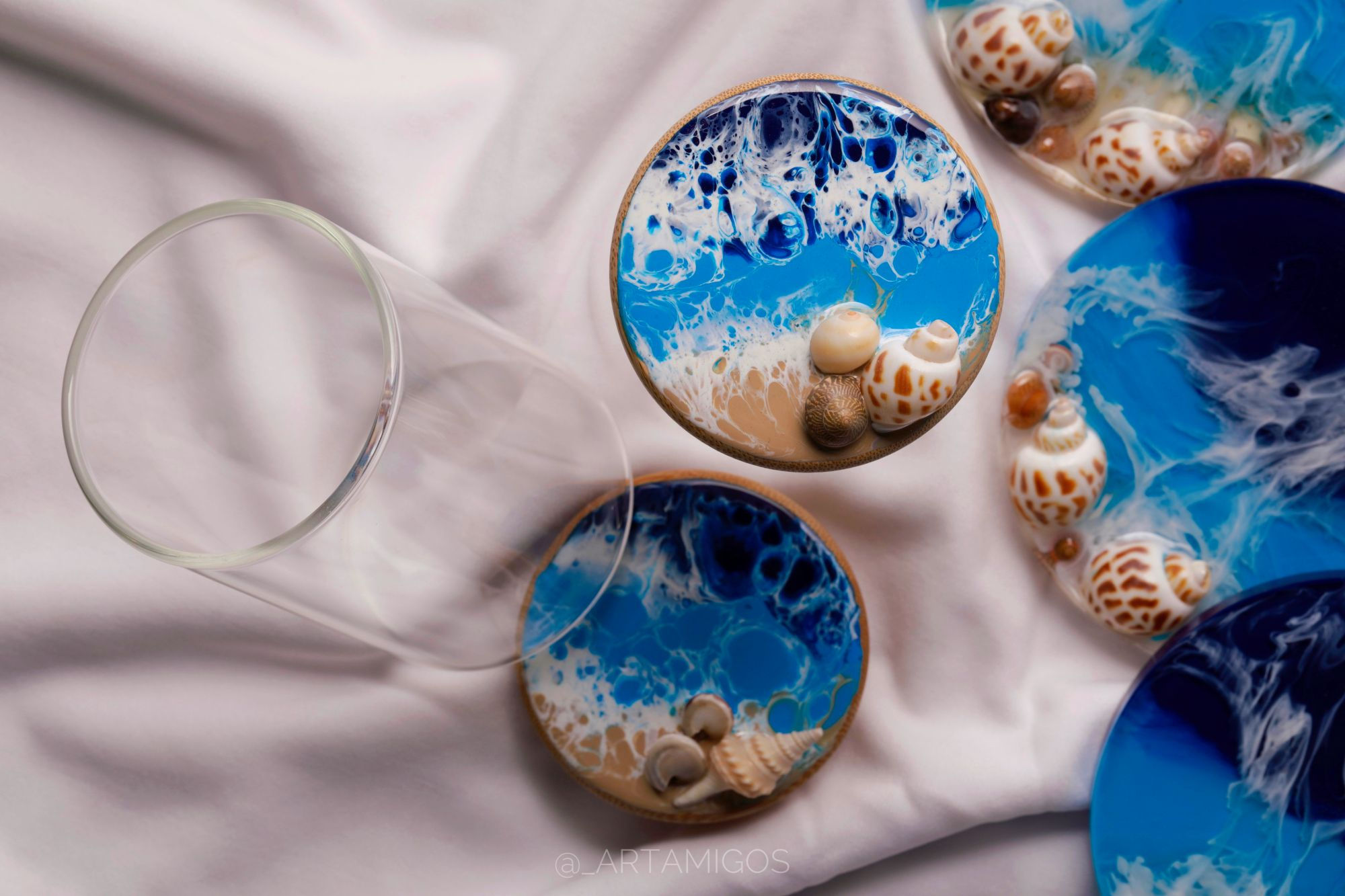 Ocean Themed Resin Jars