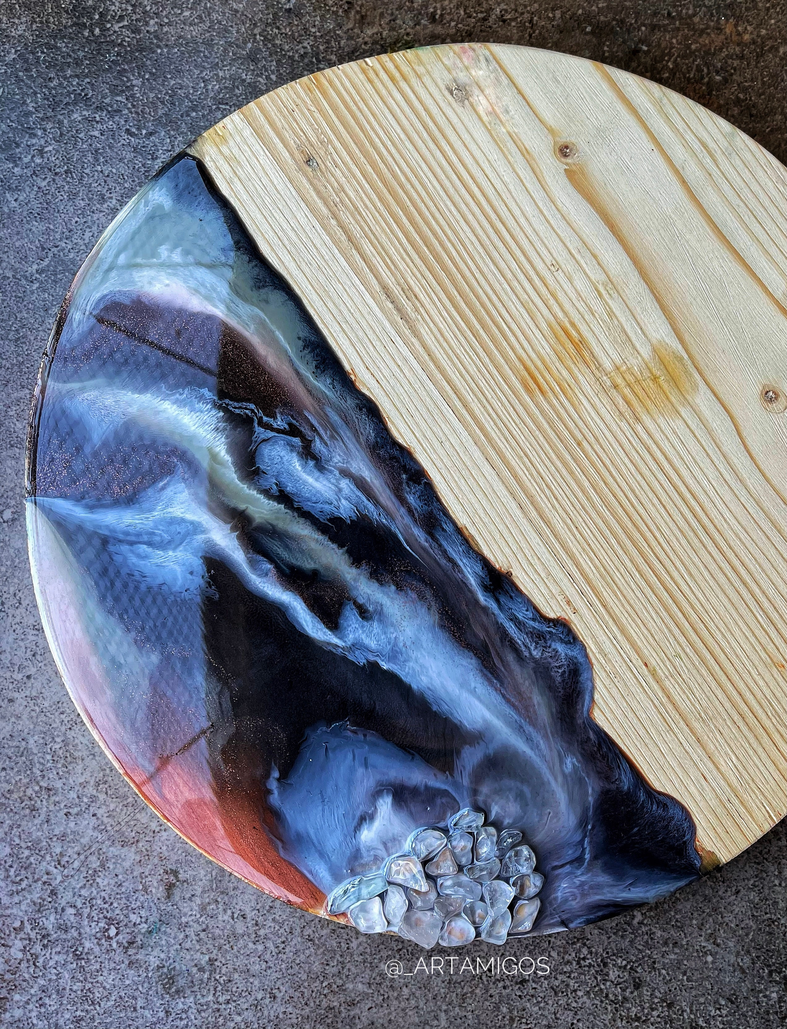 Resin Wooden Platter Style 1