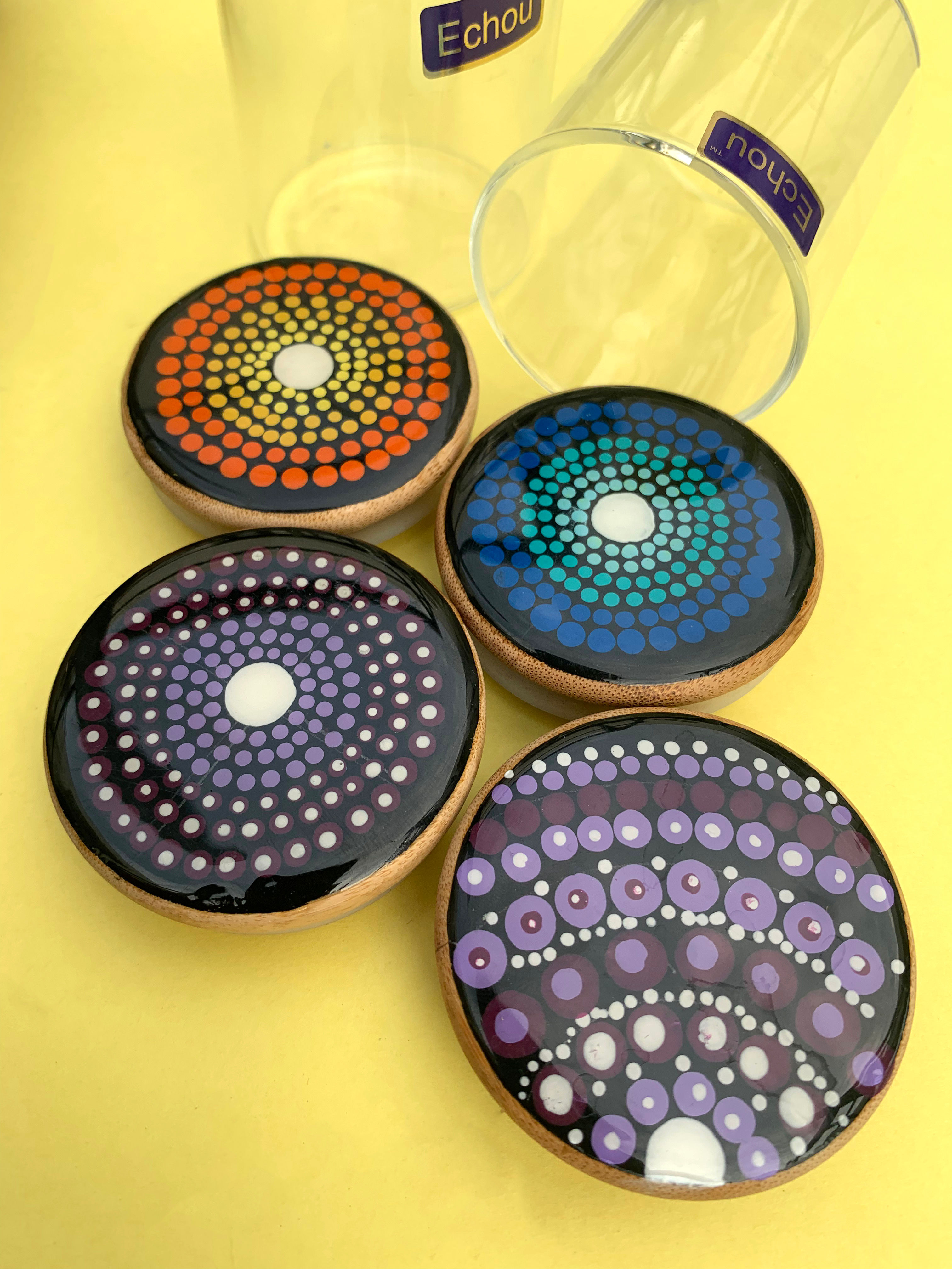 Mandala Art Jars