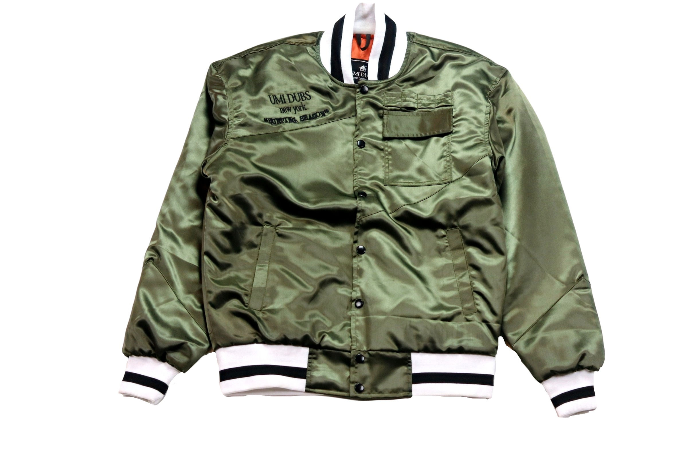 BearTrap Bomber Jacket - Mk1 | Olive Satin