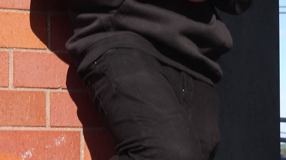 Thumbnail: Classic Hoodie - Mk2 | Carbon Black 3D Raglan